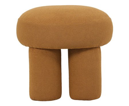 Puff Conexao Boucle Amarelo Ocre | Westwing