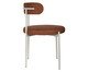 Cadeira Serena Tecido Marrom Castanho Base Areia, brown | WestwingNow