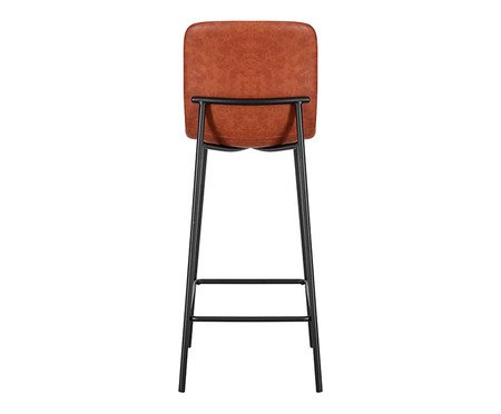 Banqueta Celeste Marrom | Westwing