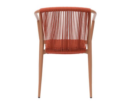 Cadeira Oliveta Corda Terracota Base Castanho Claro | Westwing