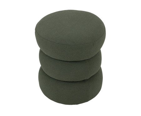 Puff Alma Boucle Verde Stone | Westwing