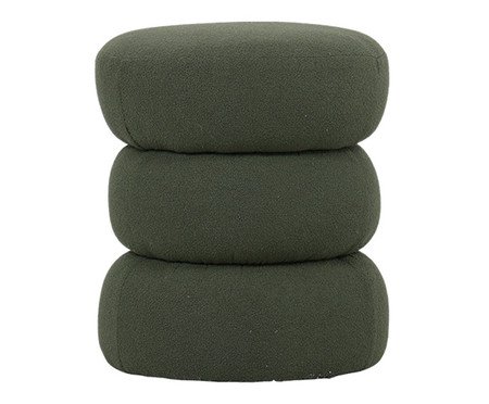Puff Alma Boucle Verde Stone | Westwing