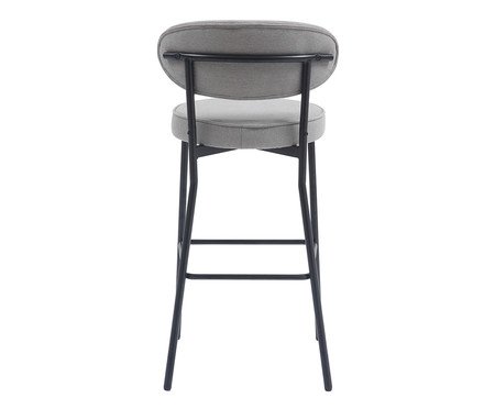 Banqueta Eva Tecido Cinza | Westwing