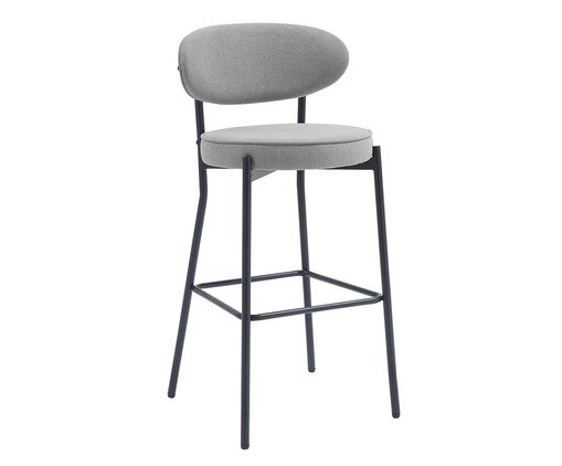 Banqueta Eva Tecido Cinza, grey | WestwingNow