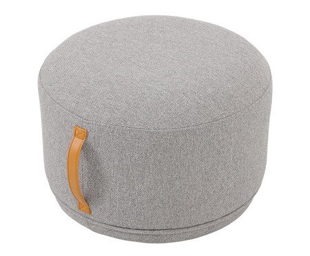 Puff Lounge Tecido Cinza | Westwing