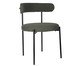 Cadeira Serena Boucle Verde Oliva Base Preta, green | WestwingNow