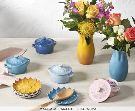 Vaso Flower Azul Caribe - 16cm | Westwing