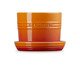 Vaso para Ervas com Bandeja Laranja - 14cm, Laranja | WestwingNow