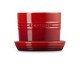 Vaso para Ervas com Bandeja Vermelho - 14cm, Vermelho | WestwingNow