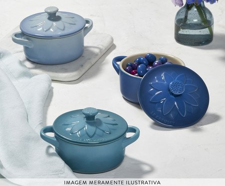 Mini Cocotte Sunflower Azul Caribe - 250ml | Westwing