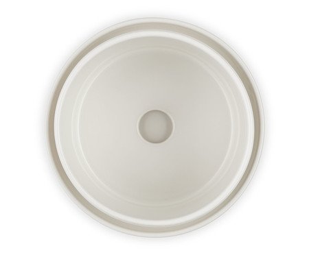 Vaso para Ervas com Bandeja Meringue - 14cm | Westwing