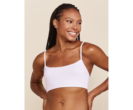 Sutiã Top em Algodão Florescer Branco | Westwing