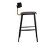 Banqueta Analu Preto e Marrom Camel, black | WestwingNow