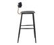 Banqueta Analu Preto e Marrom Camel, black | WestwingNow