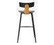 Banqueta Analu Preto e Marrom Camel, black | WestwingNow