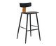 Banqueta Analu Preto e Marrom Camel, black | WestwingNow