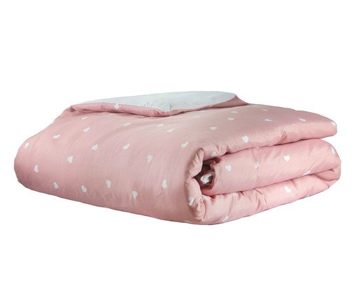 Capa de Edredom Duvet Essencialle Corações Branco, multicolor | WestwingNow
