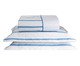 Cobre-leito Dupla Face Tous Les Jours Estampado Listra Pijama Azul, multicolor | WestwingNow