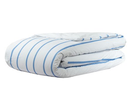 Capa Duvet Tous Les Jours Estampado Listra Pijama Azul | Westwing