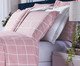 Capa Duvet Essencialle Grid Rosa 150 Fios, multicolor | WestwingNow