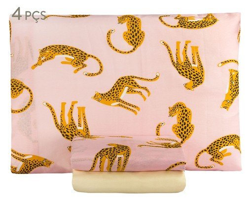 Jogo de Lençol Clássico Essencialle Borogodó Animal Print, multicolor | WestwingNow