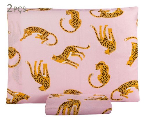 Jogo de Lençol Essencialle Borogodó Animal Print 140 Fios, multicolor | WestwingNow