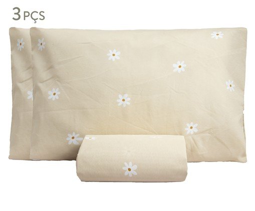 Jogo de Lençol Inferior Misto Essencialle Margaridas, multicolor | WestwingNow