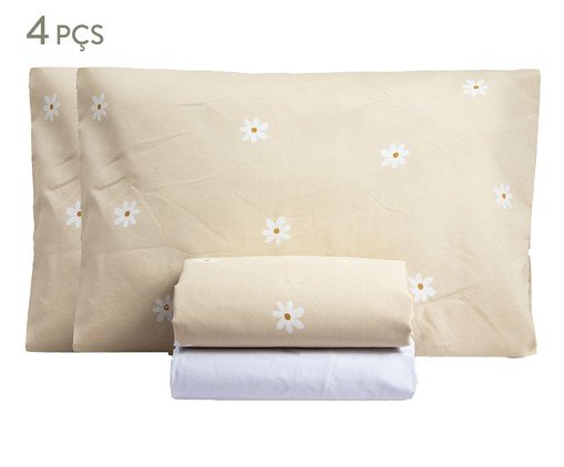 Jogo de Lençol Misto Classic Essencialle Margaridas, multicolor | WestwingNow