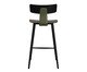 Banqueta Analu Preto e Verde Sálvia, black | WestwingNow