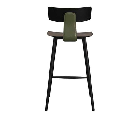 Banqueta Analu Preto e Verde Sálvia | Westwing