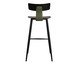 Banqueta Analu Preto e Verde Sálvia, black | WestwingNow