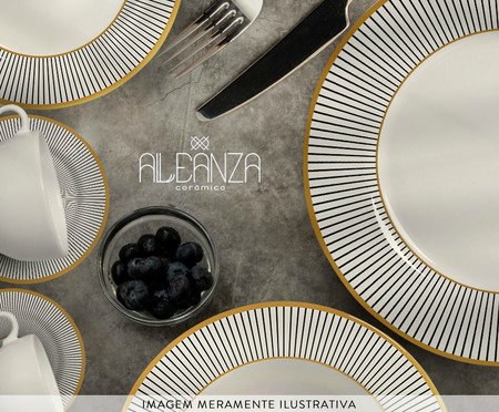 Jogo de Jantar Ritz Preto Absoluto | Westwing