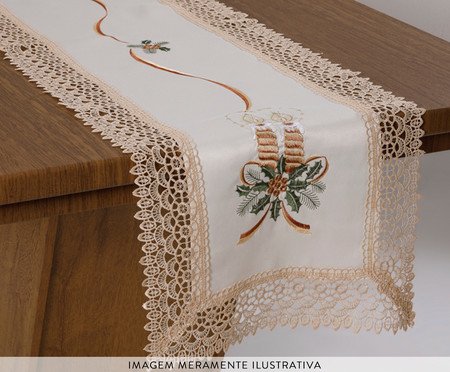Caminho de Mesa Natal Creme | Westwing