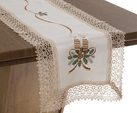 Caminho de Mesa Natal Creme | Westwing
