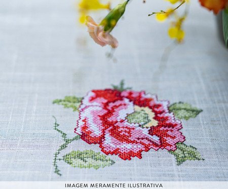 Toalha de Mesa com Renda Guipir Branca | Westwing