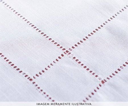 Caminho de Mesa com Ponto Ajour Branco | Westwing