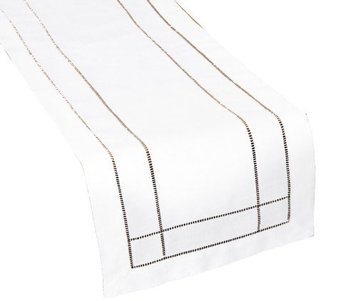 Caminho de Mesa com Ponto Ajour Branco, Colorido | WestwingNow