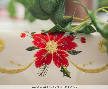 Toalha de Mesa Natal Creme | Westwing