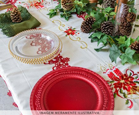 Toalha de Mesa Natal Creme | Westwing