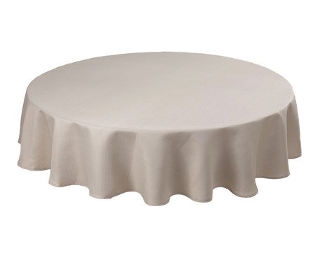 Toalha de Mesa Redonda Impermeável Patracio Natural | Westwing