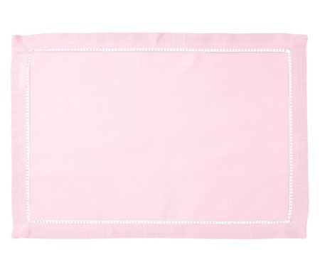 Lugar Americano Ponto Ajour Rosa Bebê | Westwing