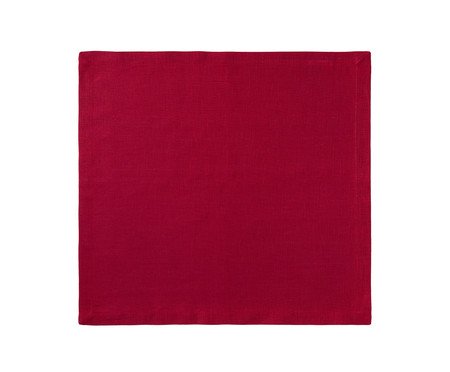 Guardanapo de Linho Basic Vermelho | Westwing