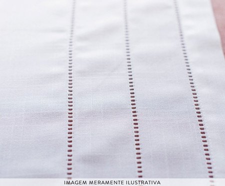 Toalha de Mesa Quadrada Ponto Ajour Branco | Westwing