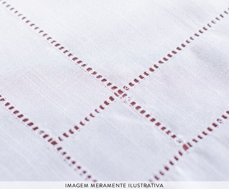 Toalha de Mesa Quadrada Ponto Ajour Branco | Westwing