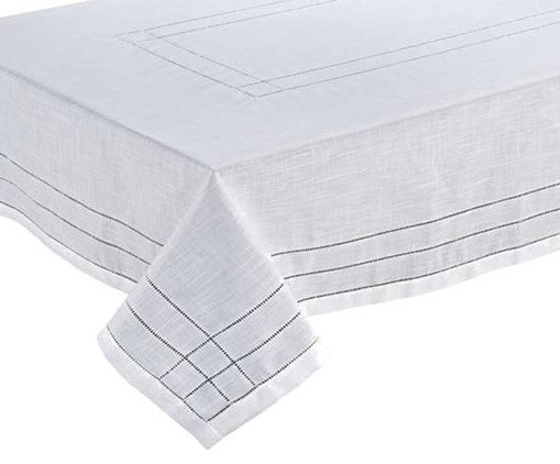 Toalha de Mesa Quadrada Ponto Ajour Branco, Colorido | WestwingNow