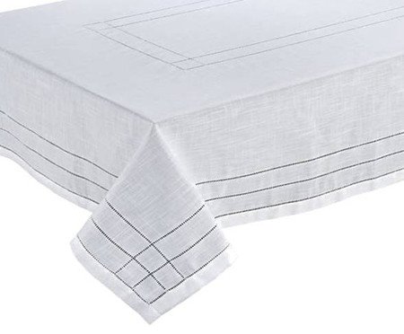 Toalha de Mesa Quadrada Ponto Ajour Branco | Westwing