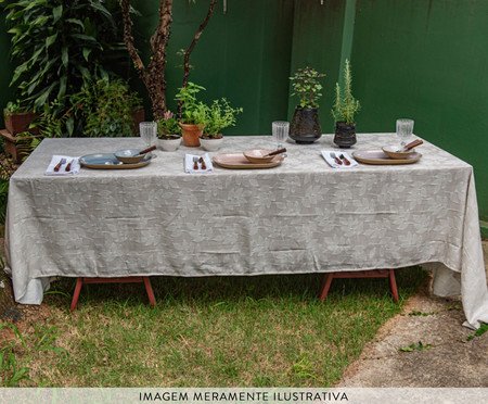 Toalha de Mesa Impermeável Folhas Natural | Westwing