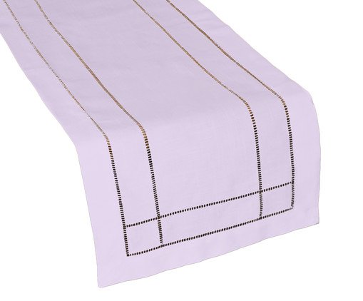 Caminho de Mesa com Ponto Ajour Lavanda, Colorido | WestwingNow