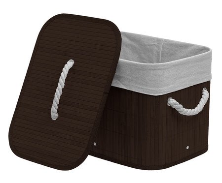 Cesto de Roupa Bambu Olympus Marrom | Westwing