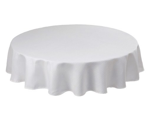 Toalha de Mesa Redonda Impermeável Gnini Branco, Colorido | WestwingNow